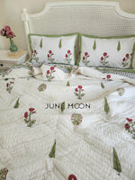 Load image into Gallery viewer, Rare Ruby - Set of Quilt & Bedsheet