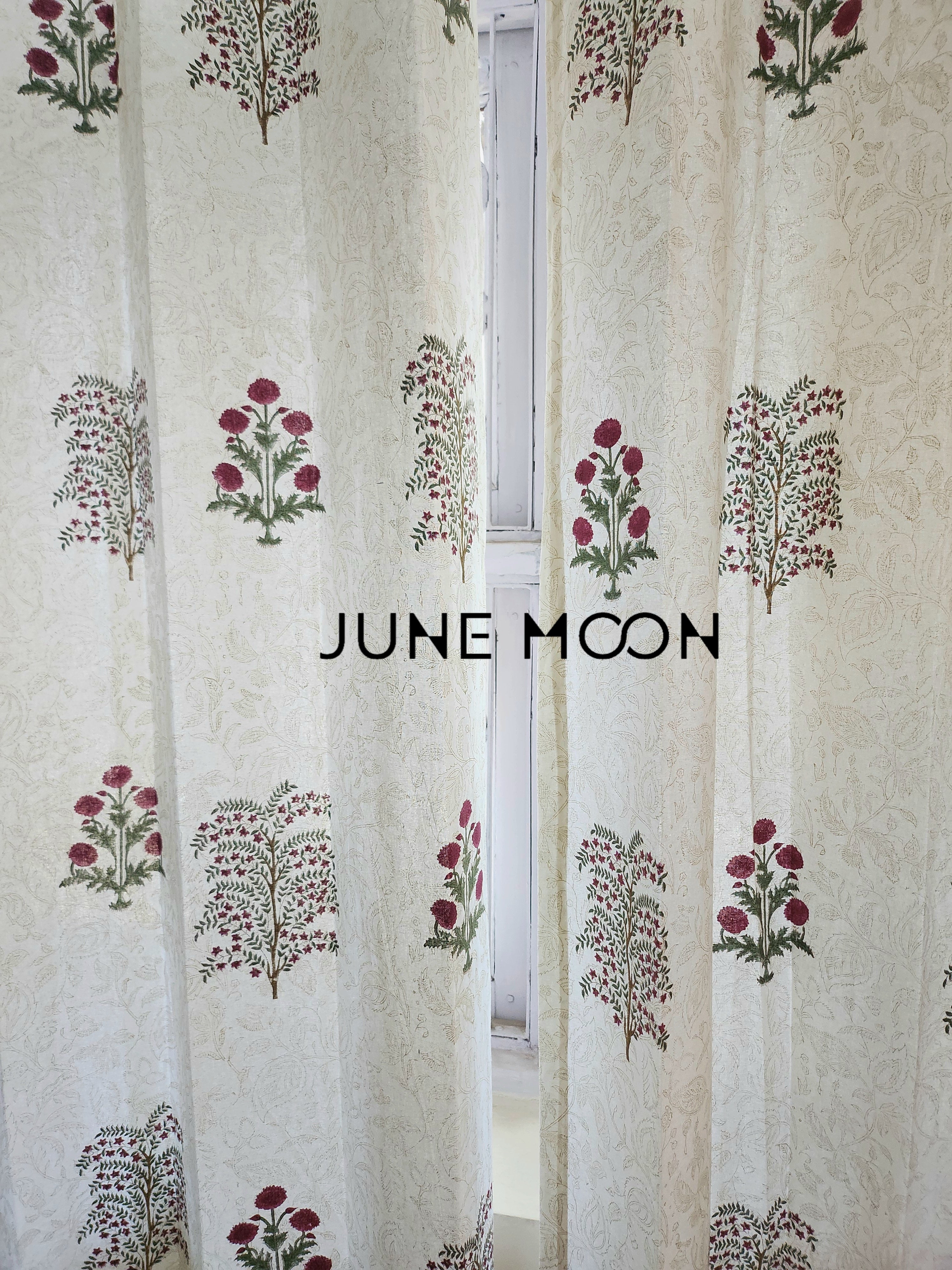 Gul Rang - Block Printed Curtains