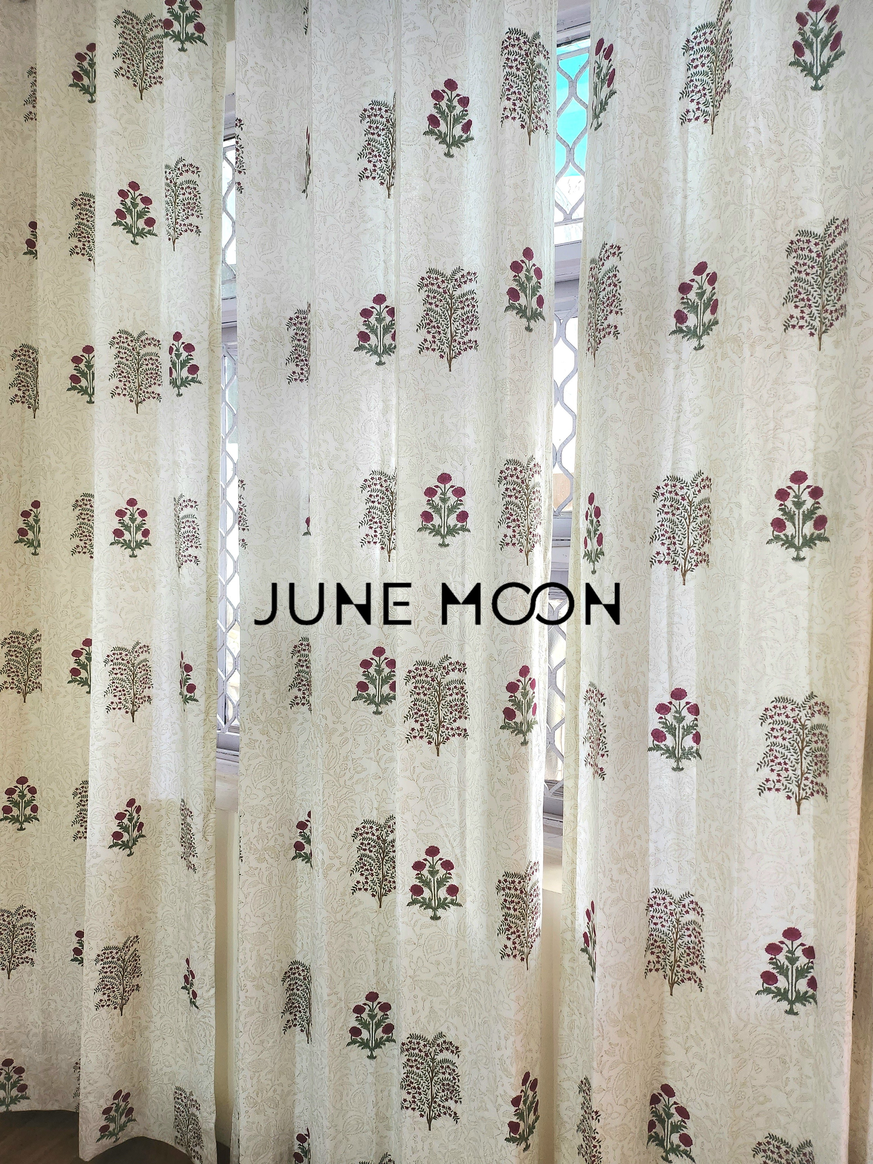 Gul Rang - Block Printed Curtains