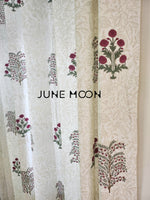 Load image into Gallery viewer, Gul Rang - Block Printed Curtains