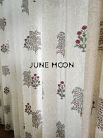 Load image into Gallery viewer, Gul Rang - Block Printed Curtains