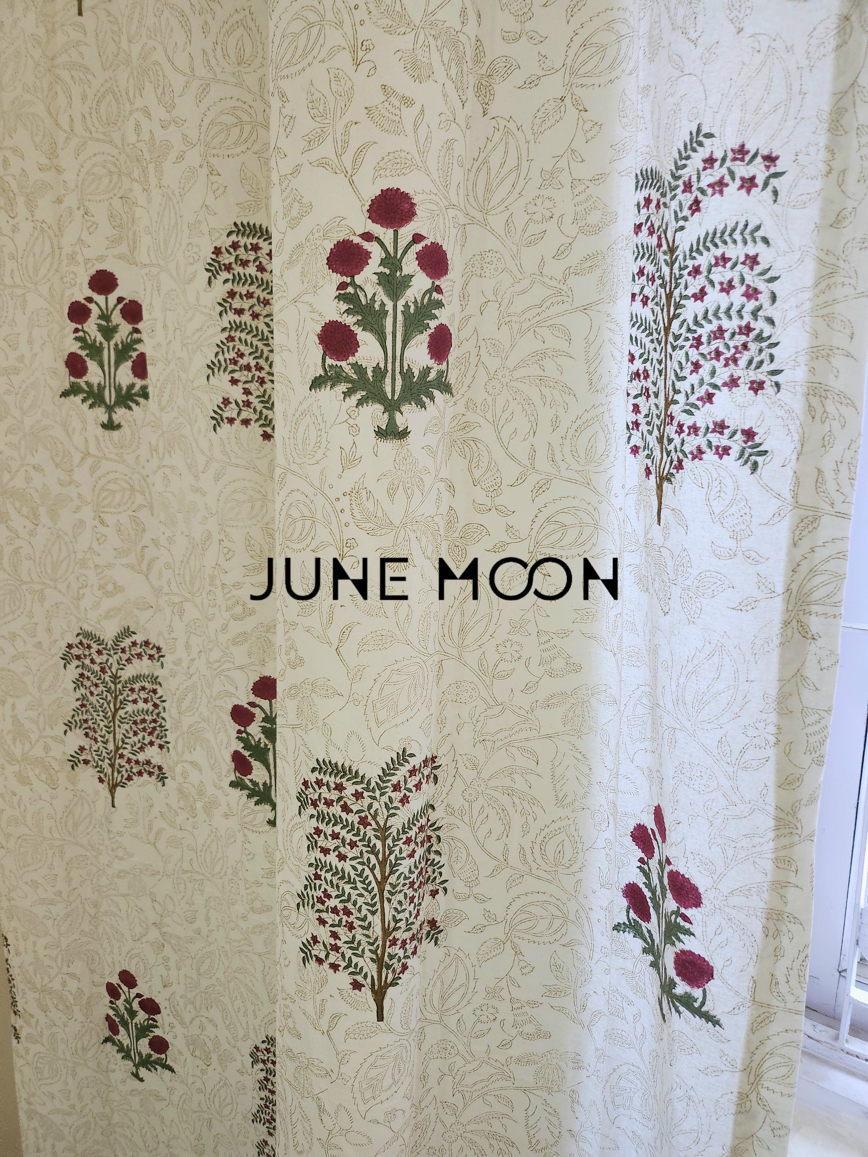 Gul Rang - Block Printed Curtains