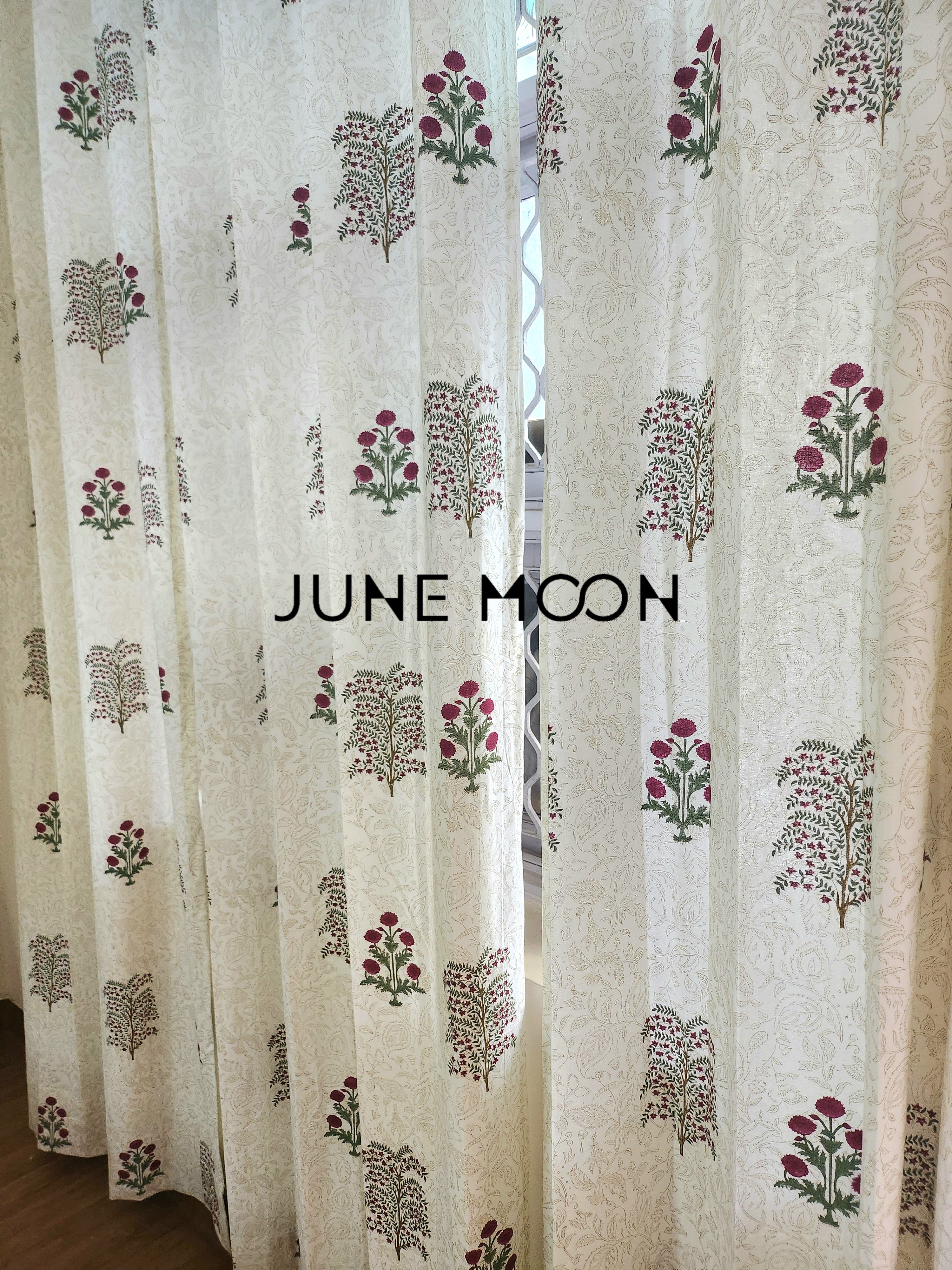 Gul Rang - Block Printed Curtains