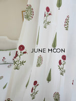 Load image into Gallery viewer, Rare Ruby - Block Printed Curtains