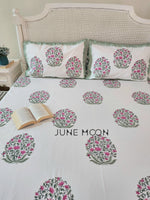 Load image into Gallery viewer, Nazaakat - Block Printed Bedsheet Set
