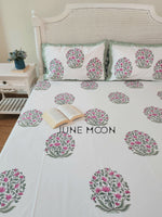 Load image into Gallery viewer, Nazaakat - Block Printed Bedsheet Set