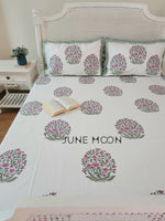 Load image into Gallery viewer, Nazaakat - Block Printed Bedsheet Set