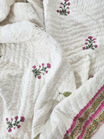 Load image into Gallery viewer, Mehrunisa - Block Printed Muslin Quilt
