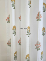 Load image into Gallery viewer, Gold Dust - Block Printed Curtains
