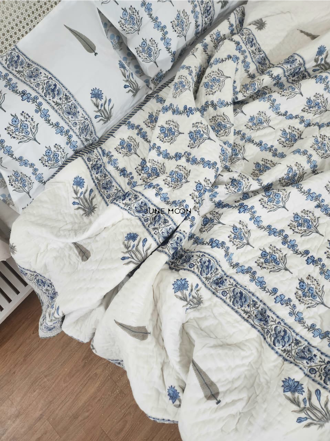Oh I Sea - Block Printed Muslin Quilt