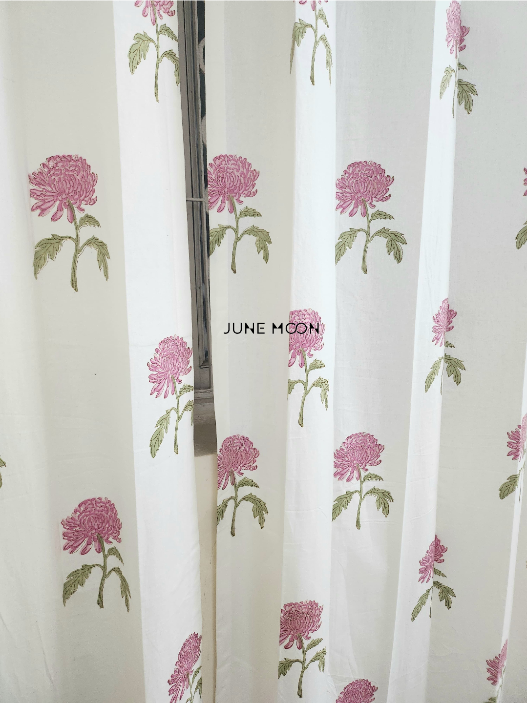 Lady Lilac - Block Printed Curtains