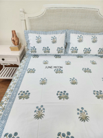 Load image into Gallery viewer, Raaga - Block Printed Bedsheet Set