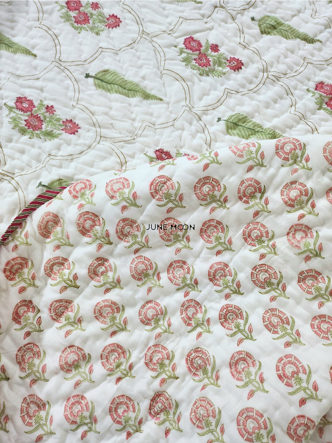 Mehreen - Block Printed Muslin Quilt