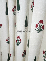 Load image into Gallery viewer, Gulfishan - Block Printed Curtains
