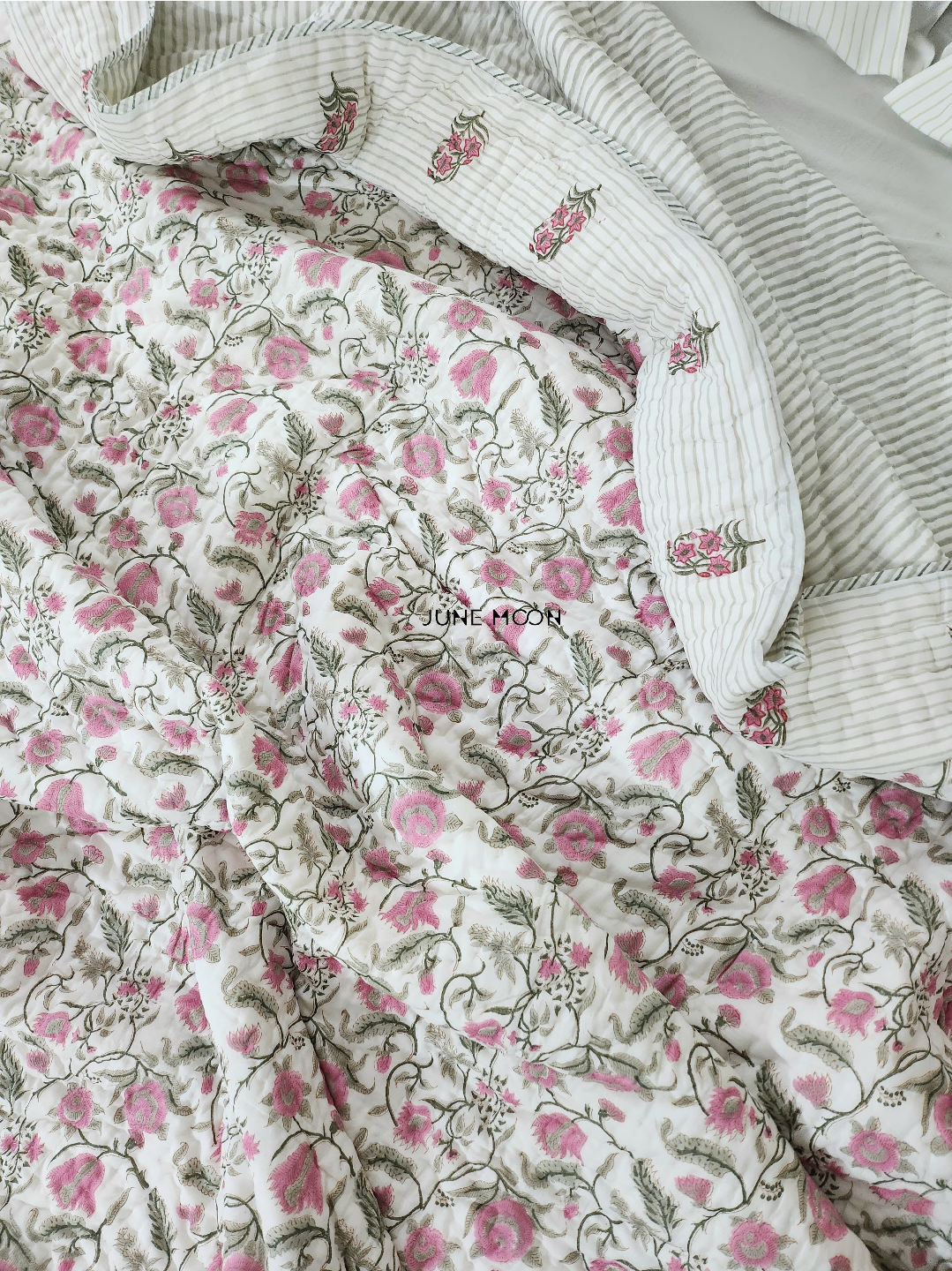 Gauhar - Block Printed Muslin Quilt