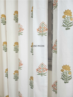 Load image into Gallery viewer, Gold Dust - Block Printed Curtains