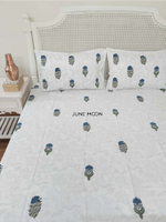 Load image into Gallery viewer, Sitaara - Block Printed Bedsheet Set