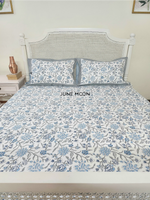 Load image into Gallery viewer, Nehar - Block Printed Bedsheet Set
