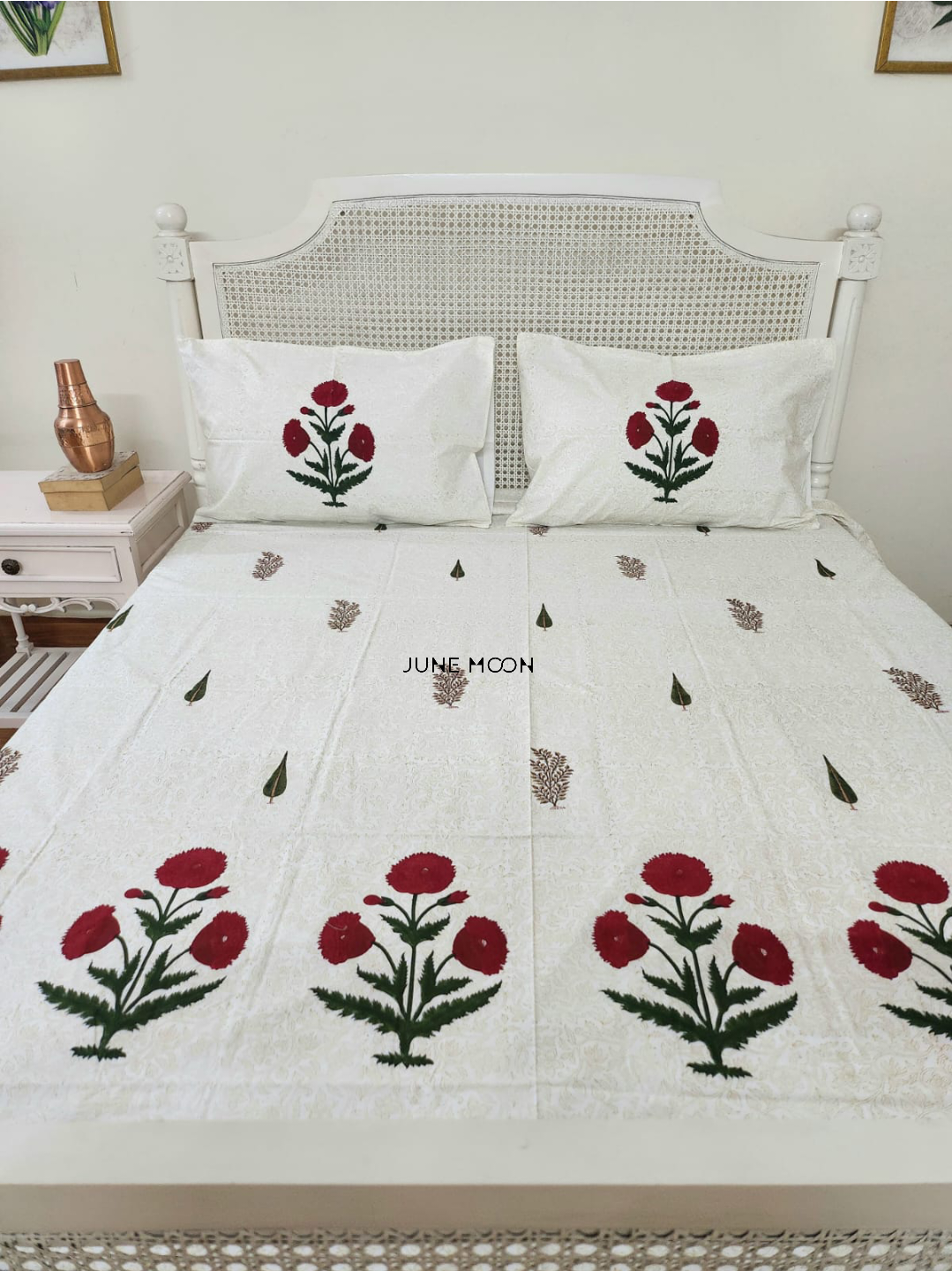 Mehreen - Block Printed Bedsheet Set