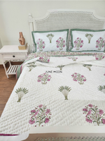 Load image into Gallery viewer, Floresta - Block Printed Muslin Quilt