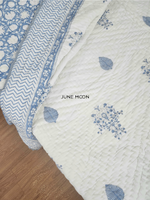 Load image into Gallery viewer, As We Sea - Block Printed Muslin Quilt