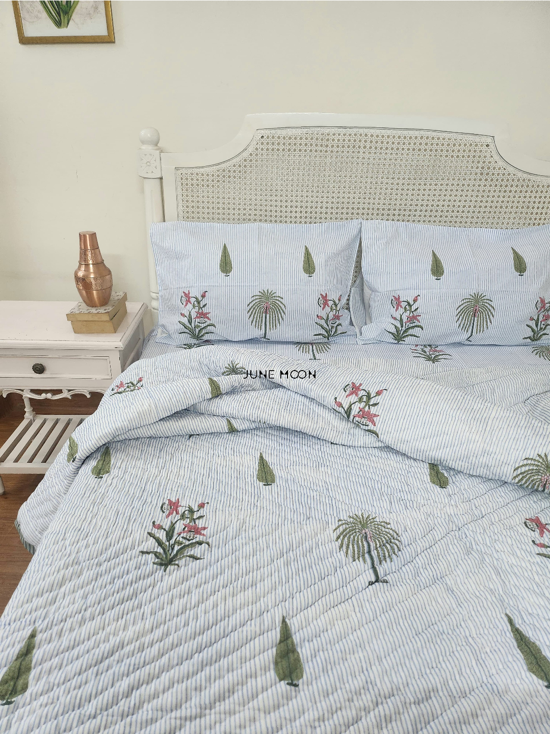 Rimjhim - Block Printed Muslin Quilt