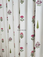 Load image into Gallery viewer, French Garden - Block Printed Curtains