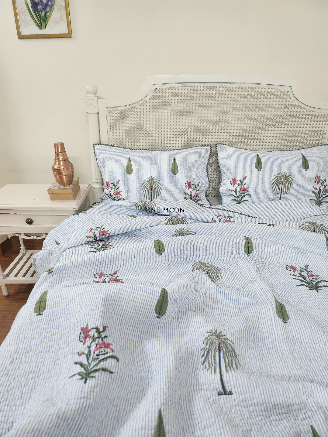 Rimjhim - Quilted Bedcover Set