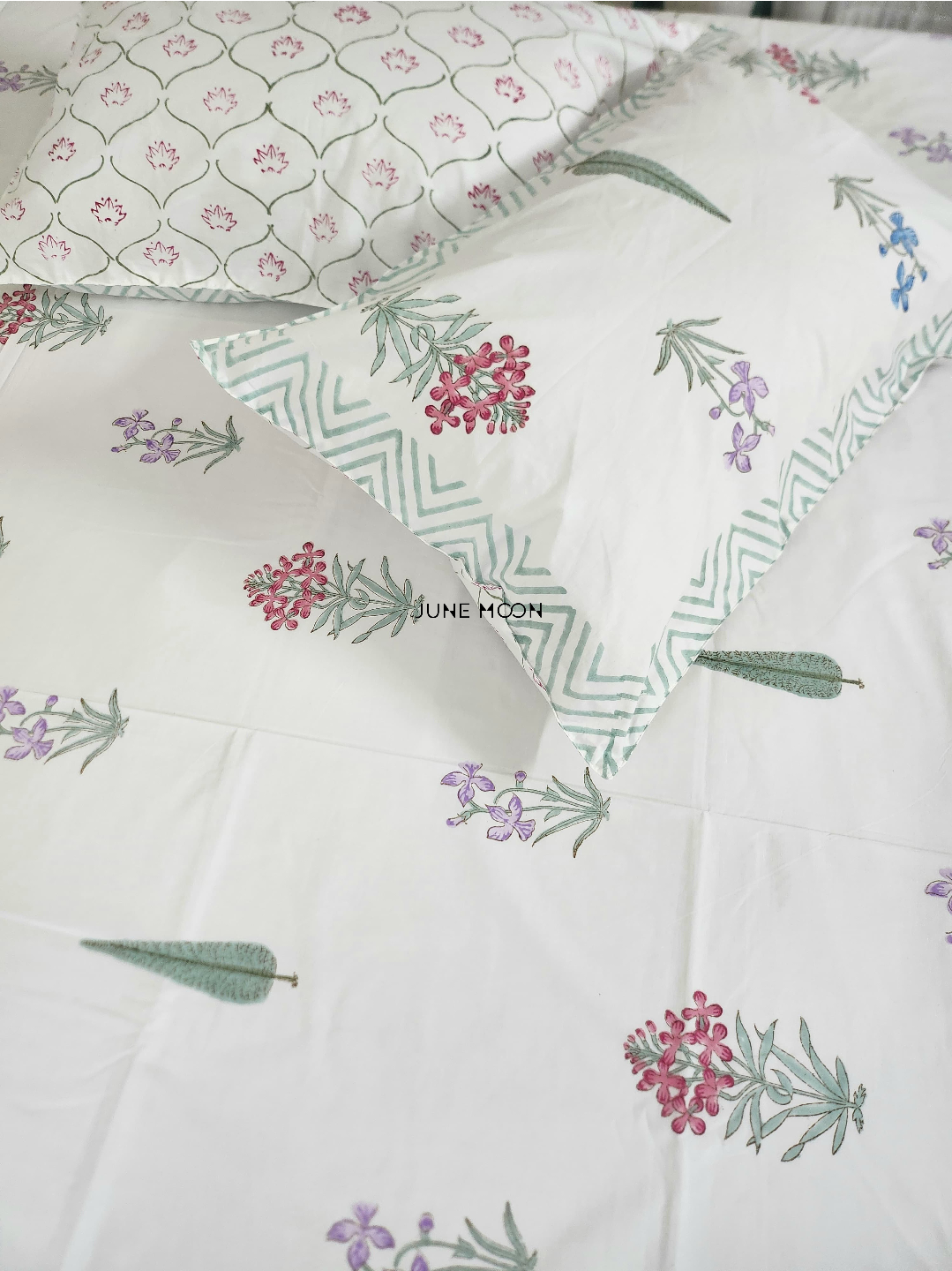 Sweet Hope - Block Printed Bedsheet Set