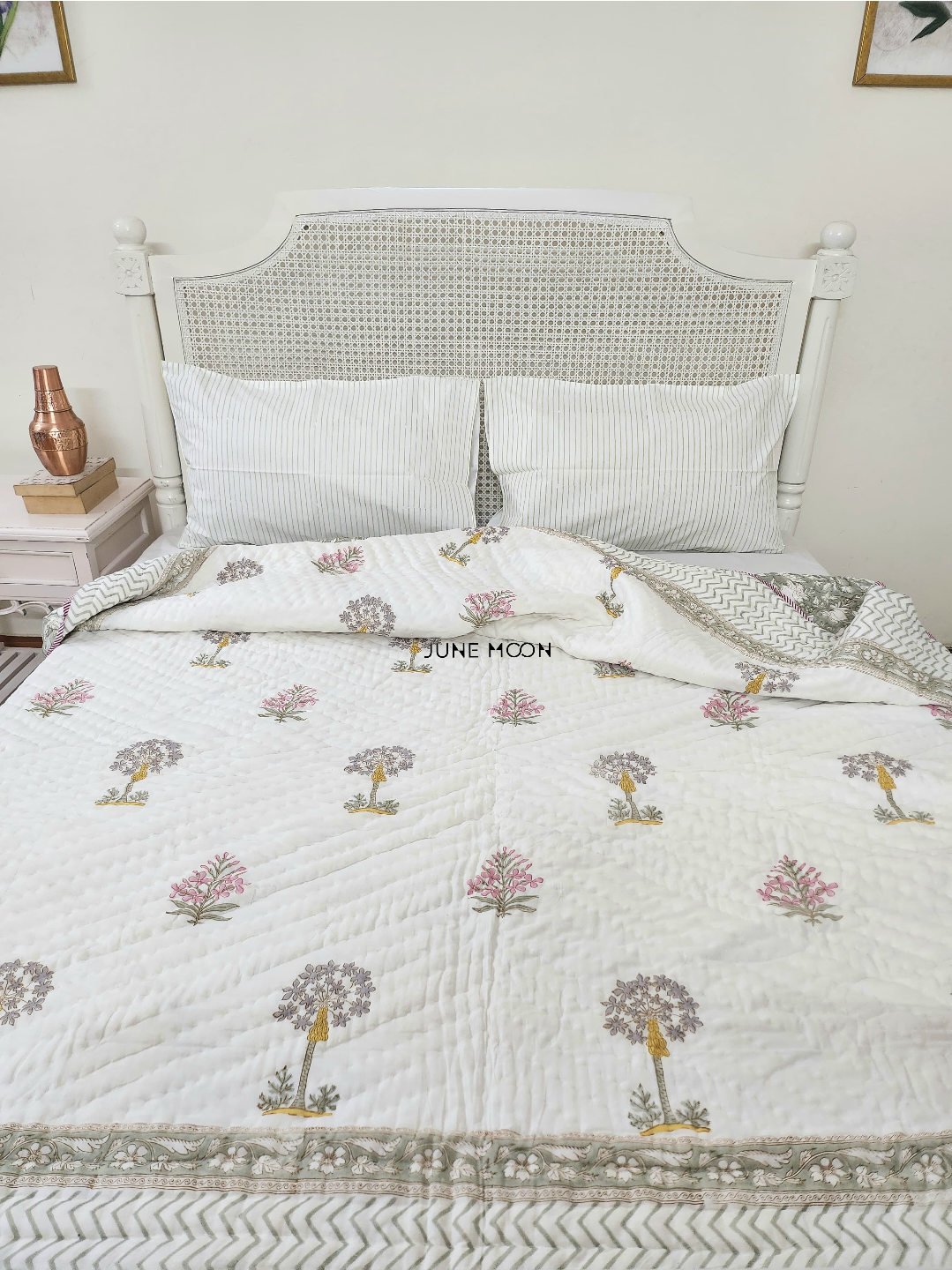 Elle & Rose - Block Printed Muslin Quilt