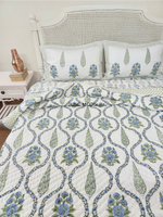 Load image into Gallery viewer, Cool Cascades - Set of Quilt & Bedsheet