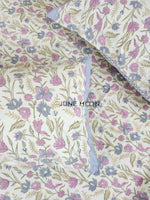 Load image into Gallery viewer, Lavendelle - Block Printed Bedsheet Set (Cream Base)