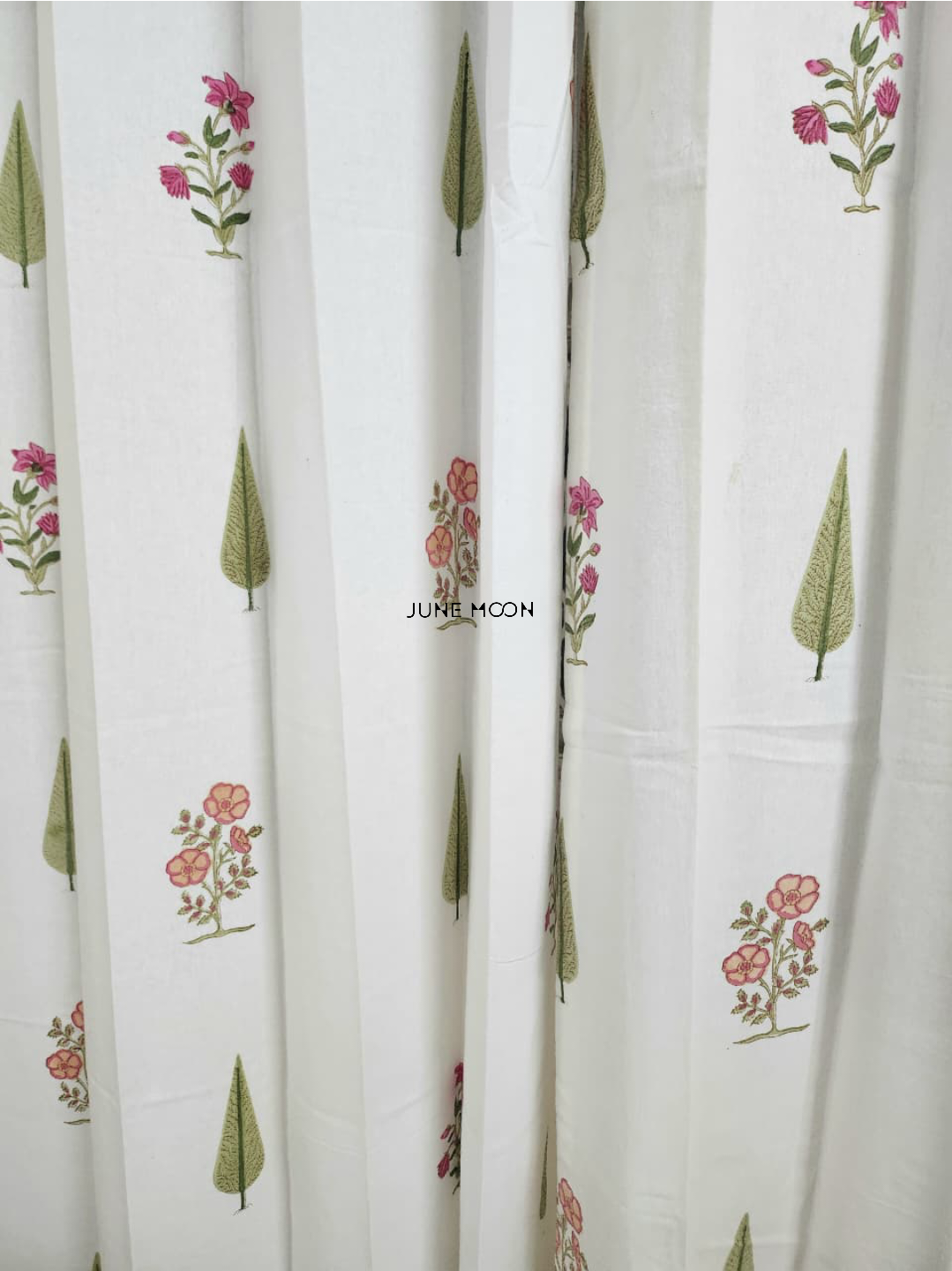 Summer Rouge - Block Printed Curtains