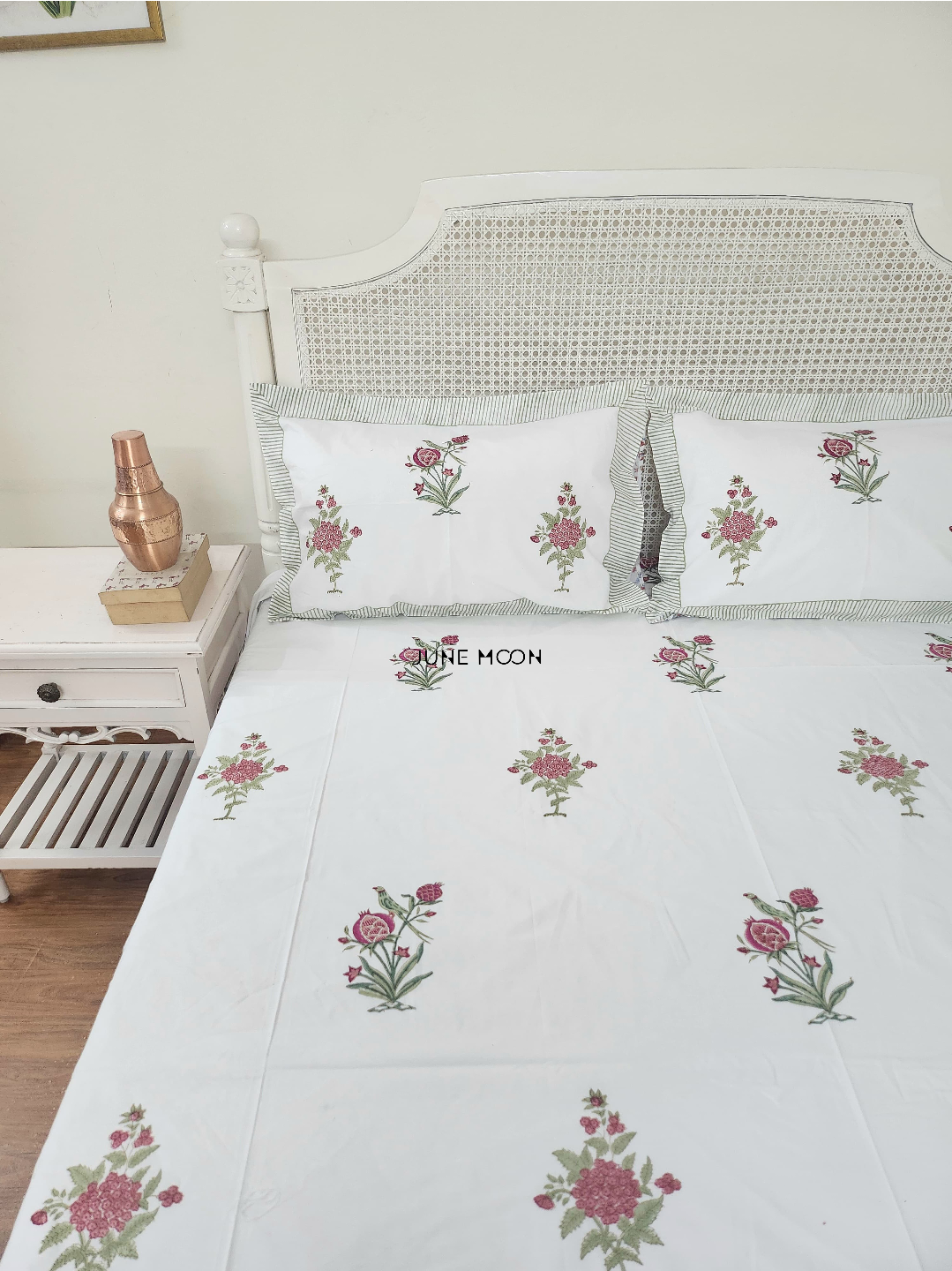 Kudrat - Block Printed Bedsheet Set
