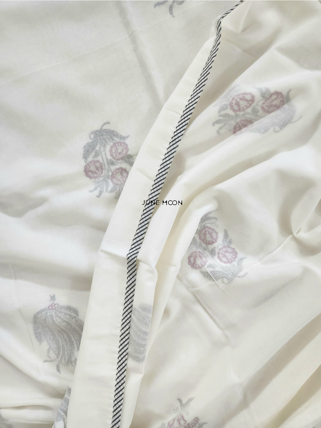 Bela - Block Printed Muslin Dohar