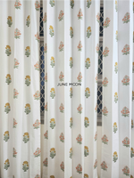 Load image into Gallery viewer, Gold Dust - Block Printed Curtains