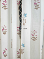 Load image into Gallery viewer, Song of Hope - Block Printed Curtains