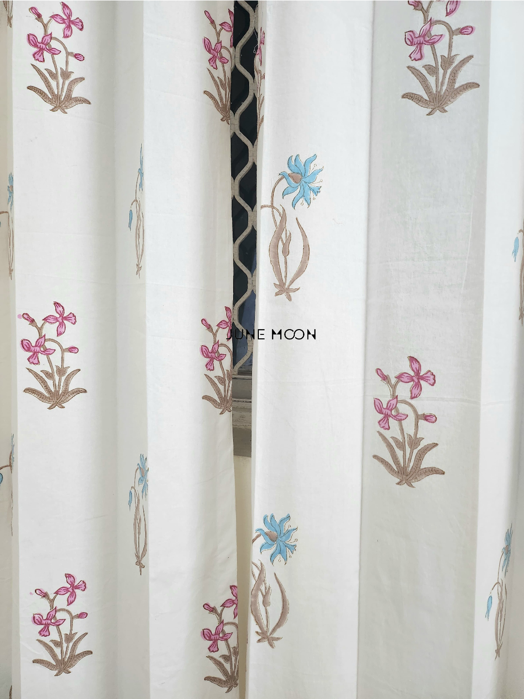 Song of Hope - Block Printed Curtains
