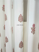 Load image into Gallery viewer, Gul Bano - Block Printed Curtains