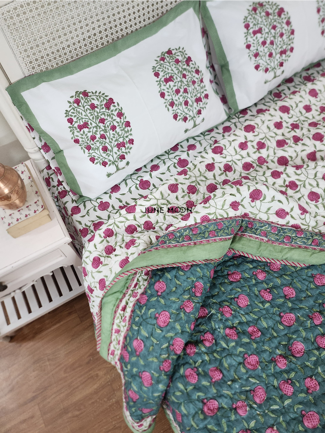 Kudrat - Block Printed Muslin Quilt