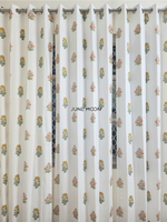 Load image into Gallery viewer, Gold Dust - Block Printed Curtains