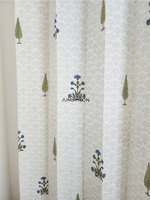 Load image into Gallery viewer, Chandni Bagh - Block Printed Curtains