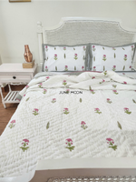 Load image into Gallery viewer, For Your Eyes - Block Printed Muslin Quilt