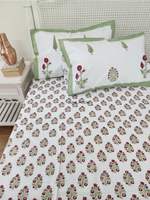Load image into Gallery viewer, Rare Rubies - Block Printed Bedsheet Set