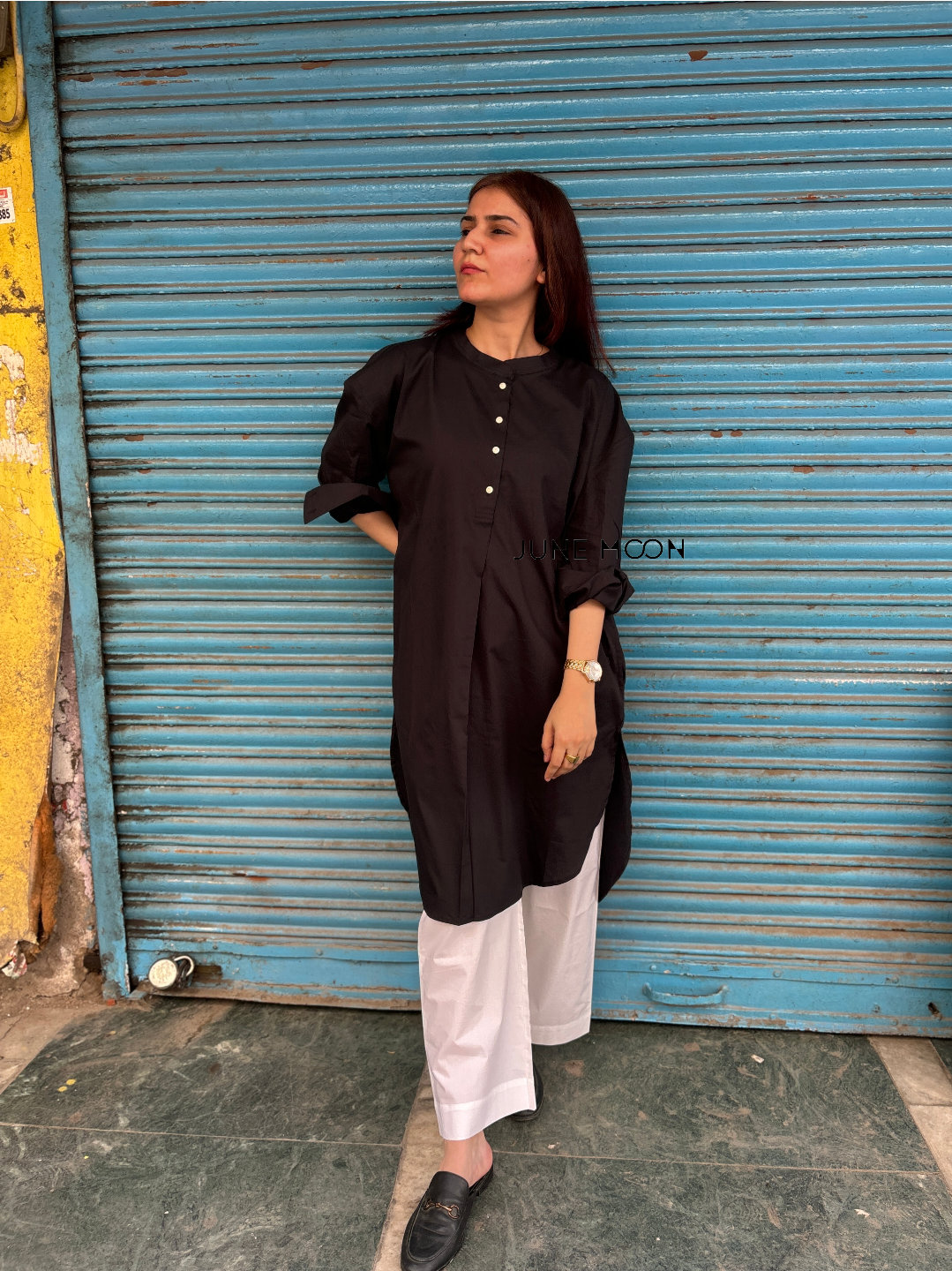 Checkmate - Loose Fit Kurta With Pants