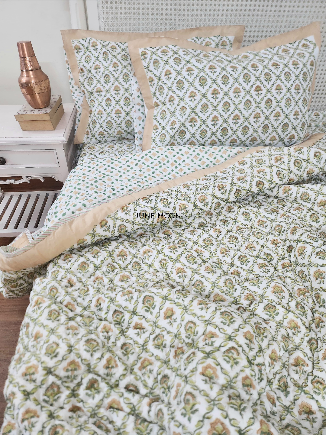 Albeli - Block Printed Muslin Quilt