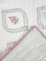 Load image into Gallery viewer, Autumn Rose - Block Printed Muslin Quilt