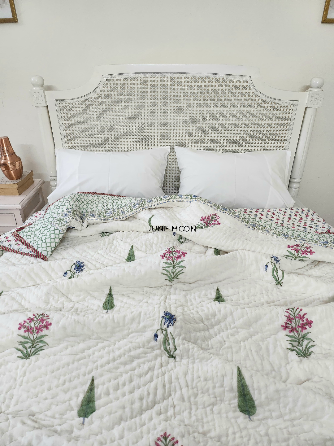 By The Orchard- Block Printed Muslin Quilt