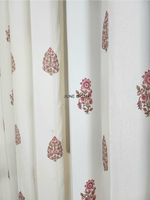 Load image into Gallery viewer, Gul Bano - Block Printed Curtains