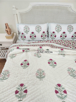Load image into Gallery viewer, Lady Ruby - Block Printed Muslin Quilt